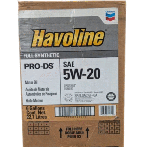 chevron havoline pro ds full synthetic motor oil – sae 5w 30 (6 gallons / 22.7l)